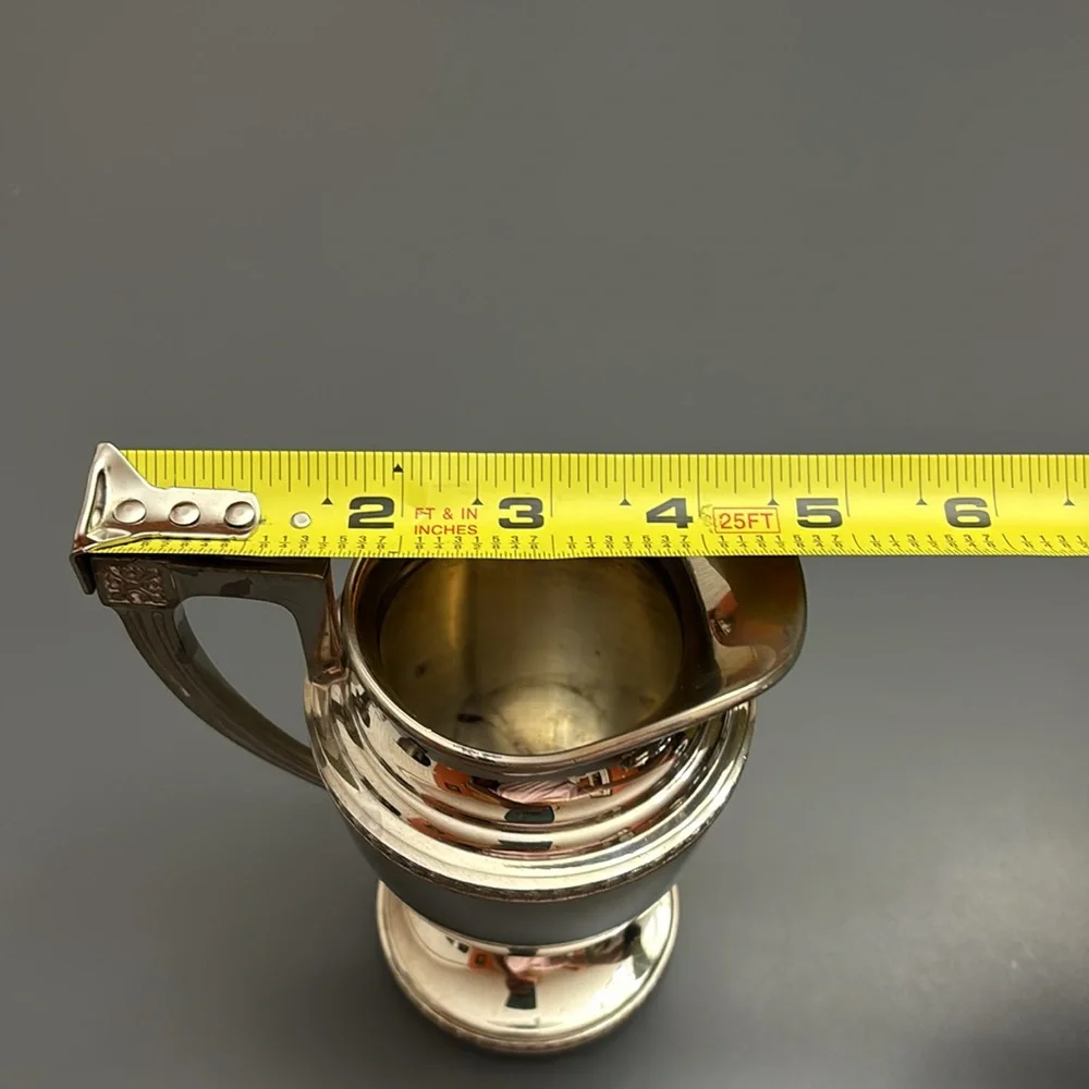 Vintage silverplated? creamer & sugar bowl set “Universal” made in USA art deco